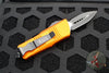 Microtech Mini Troodon OTF Knife- Double Edge- Orange Handle- Black Blade 238-1 OR