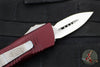 Microtech Mini Troodon OTF Knife- Double Edge- Merlot Red With Satin Blade 238-4 MR