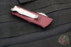 Microtech Mini Troodon OTF Knife- Double Edge- Merlot Red With Satin Blade 238-4 MR