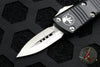 Microtech Mini Troodon Black Double Edge OTF With Satin Blade 238-4