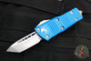Microtech Mini Troodon OTF Knife- Tanto Edge- Blue With Stonewash Blade 240-10 BL