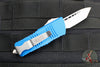 Microtech Mini Troodon OTF Knife- Tanto Edge- Blue With Stonewash Blade 240-10 BL