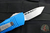 Microtech Mini Troodon OTF Knife- Tanto Edge- Blue With Stonewash Blade 240-10 BL