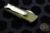 Microtech Mini Troodon OTF Knife- Tanto Edge- OD Green With Stonewash Full Serrated Blade 240-12 OD