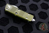 Microtech Mini Troodon OTF Knife- Tanto Edge- OD Green With Stonewash Full Serrated Blade 240-12 OD