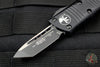 Microtech Mini Troodon OTF Knife- Tanto Edge- Tactical- Black Handle- Black Blade and Hardware 240-1 T