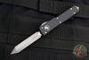 Microtech UTX-70 OTF Knife- Spartan Edge- Black Handle- Apocalyptic Plain Edge Blade 249-10 AP