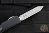 Microtech UTX-70 OTF Knife- Spartan Edge- Black Handle- Apocalyptic Plain Edge Blade 249-10 AP