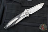 Microtech Socom Bravo- Tanto Edge- Titanium Handle with Carbon Fiber Scales- Bead Blast Finished Full Serrated Edge- Bronze Pivot Collar 261-9 CTFI