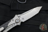 Microtech Socom Bravo- Tanto Edge- Titanium Handle with Carbon Fiber Scales- Bead Blast Finished Full Serrated Edge- Bronze Pivot Collar 261-9 CTFI