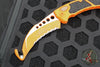 Microtech Lineman Karambit Out The Side (OTS) Auto- Rescue Orange Handle- Orange Full Serrated Blade 264-3 COR