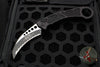 Microtech Hawk Karambit Out The Side (OTS) Auto- Tactical- Black Handle- Black Full Serrated Blade 266-3 T RINGED