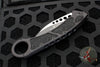 Microtech Hawk Karambit Out The Side (OTS) Auto- Tactical- Black Handle- Black Full Serrated Blade 266-3 T RINGED