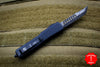 Microtech UTX-70 Black Body Hellhound (OTF) Damascus Blade Silver-Ringed Black HW 419-16