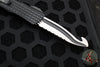 Microtech Combat Troodon OTF Knife- Frag- Tactical HS RESCUE- Black Handle- Black Full Serrated Blade 601-3 THS