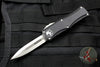 Microtech Hera OTF Knife- Double Edge- Black Handle- Stonewash Blade 702-10