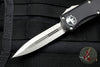 Microtech Hera OTF Knife- Double Edge- Black Handle- Stonewash Blade 702-10