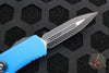 Microtech Hera- Double Edge- Blue Handle With Black Plain Edge Blade 702-1 BL