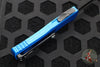 Microtech Hera- Double Edge- Blue Handle With Black Plain Edge Blade 702-1 BL