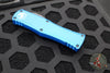 Microtech Hera- Double Edge- Blue Handle With Black Plain Edge Blade 702-1 BL