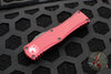 Microtech Hera- Double Edge- Merlot Red Handle With Black Plain Edge Blade 702-1 MR
