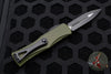 Microtech Hera- Double Edge- OD Green Handle With Black Plain Edge Blade 702-1 OD