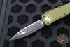 Microtech Hera- Double Edge- OD Green Handle With Black Full Serrated Edge Blade 702-3 OD