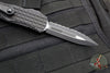 Microtech Hera OTF Knife- Frag Handle- Double Edge- Black Handle- Black Full Serrated Blade 702-3 TFRS