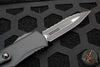Microtech Hera- Tactical- Double Edge- Black Handle With Black Full Serrated Edge Blade 702-3 T