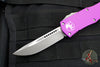 Microtech Hera OTF Knife- Single Edge- Violet Handle- Apocalyptic Standard 703-10 APVI
