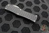 Microtech Hera OTF Knife- Frag- Single Edge- Black Frag Handle- Stonewash Plain Edge 703-10 FRS