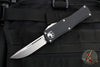 Microtech Hera OTF Knife- Single Edge- Black Handle- Stonewash Standard 703-10