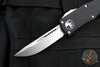 Microtech Hera OTF Knife- Single Edge- Black Handle- Stonewash Standard 703-10