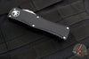 Microtech Hera OTF Knife- Single Edge- Black Handle- Stonewash Standard 703-10