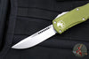 Microtech Hera OTF Knife- Single Edge- OD Green Handle- Stonewash Standard 703-10 OD