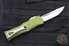 Microtech Hera OTF Knife- Single Edge- OD Green Handle- Stonewash Standard 703-10 OD