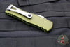 Microtech Hera OTF Knife- Single Edge- OD Green Handle- Stonewash Standard 703-10 OD