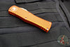 Microtech Hera OTF Knife- Single Edge- Orange Handle- Stonewash Standard 703-10 OR