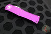 Microtech Hera OTF Knife- Single Edge- Violet Handle- Stonewash Standard 703-10 VI