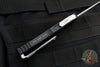 Microtech Hera OTF Knife- Single Edge- Black Handle- Stonewash Part Serrated 703-11