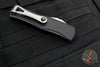 Microtech Hera OTF Knife- Single Edge- Black Handle- Stonewash Part Serrated 703-11