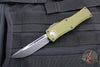 Microtech Hera OTF Knife- Single Edge- OD Green Handle- Black Standard 703-1 OD