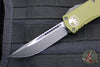 Microtech Hera OTF Knife- Single Edge- OD Green Handle- Black Standard 703-1 OD