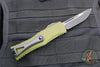 Microtech Hera OTF Knife- Single Edge- OD Green Handle- Black Standard 703-1 OD