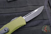 Microtech Hera OTF Knife- Single Edge- OD Green Handle- Black Standard 703-1 OD