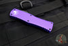 Microtech Hera OTF Knife- Single Edge- Purple Handle- Black Standard 703-1 PU