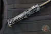 Microtech Hera OTF Knife- Single Edge- With Special Source Artwork Two-Tone Black Blade with Gold Accents and HW 703-1 TSOS