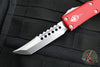 Microtech UTX-85 OTF Knife- Hellhound Edge- Red With Stonewash Blade 719-10 RDS