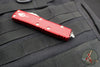 Microtech UTX-85 OTF Knife- Hellhound Edge- Red With Stonewash Blade 719-10 RDS
