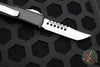 Microtech UTX-85 OTF Knife- Hellhound Edge- Black With Stonewash Blade 719-10 S